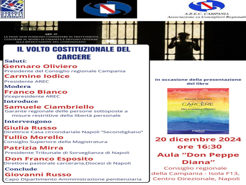 Convegno su “Il Volto Costituzionale del Carcere”