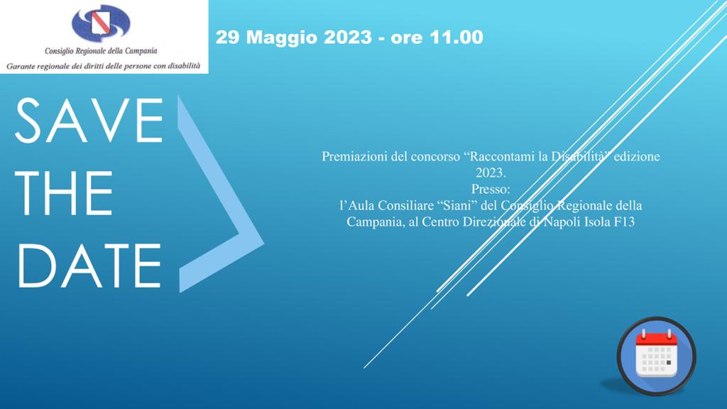 SAVE THE DATE 29 MAGGIO 2023