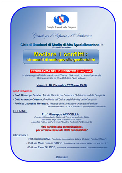 locandina seminari mediazione