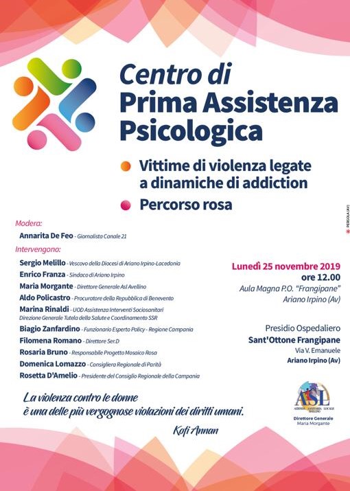 Inaugurazione CPAPsicologica ASL AV 